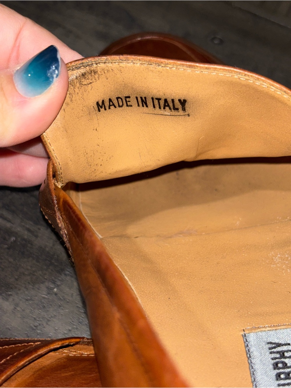 Johnston & Murphy brown leather tassel loafers MENS SZ 10M - Picture 5 of 12